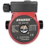 AVANSA 15-6/130 Umwälzpumpe 230V – Heizungspumpe DN15 1 Zoll Anschluss – 3-stufige Zirkulationspumpe 130mm für Heizungs-, Wasser- & Klimasysteme