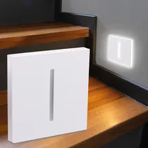 Longlife LED LED Treppenleuchte Eckig Weiß