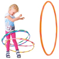 Hoopomania Hula-Hoop-Reifen Bunter Kinder Hula Hoop für kleine Profis, Ø60cm, Orange-Orange orange Ø 60 cm