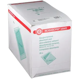 NOBAMED Nobasorb Saugkompresse steril 10 x 20 cm 25 St.