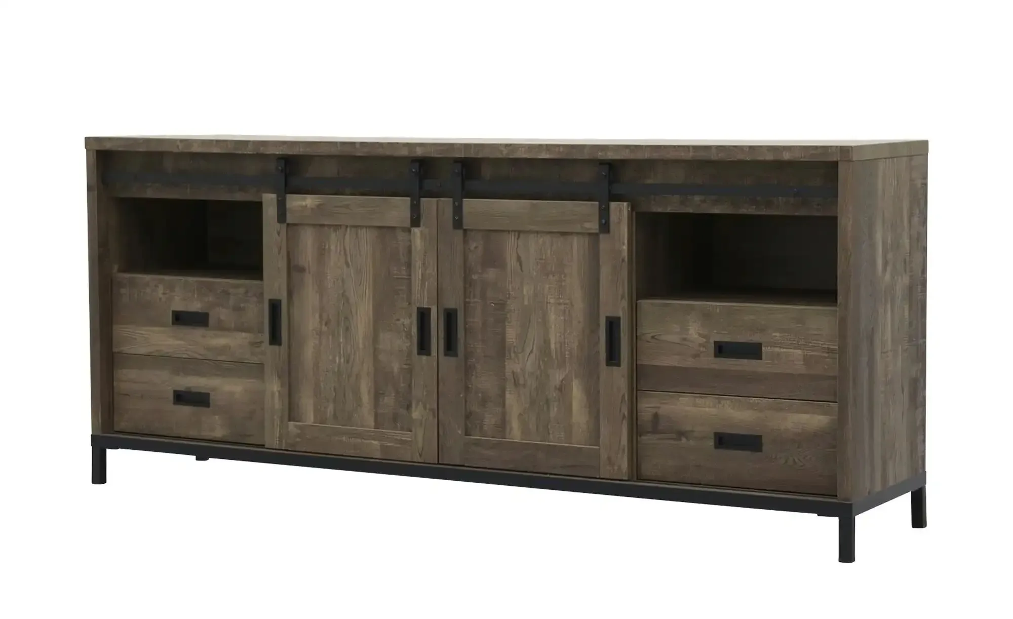 uno Sideboard  Stanley , holzfarben , Maße (cm): B: 220 H: 95 T: 45.0