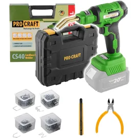 Pro Craft CS40-bb Akku Kunststoffschweißgerät 20 V 600 °C 0,7 - 1,1 A + Koffer