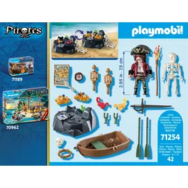Playmobil Pirates Starter Pack Pirat mit Ruderboot 71254