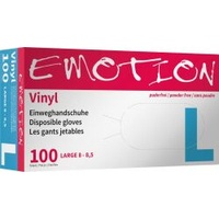 Efalock Emotion Vinyl Handschuhe puderfrei naturweiß L