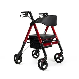 Vermeiren Goliat XXL Rollator Leichtgewicht bis 200 kg rot