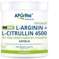 APOrtha Deutschland GmbH L-Arginin + L-Citrullin 4500 + Vitamin B1 Kapseln 360 St.