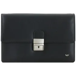 Golden Head Polo Herrentasche Handgelenktasche Leder 23 cm Handtaschen   Schwarz 