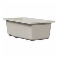 VidaXL Küchen-Spüle Beige 21 x 44 x 14 cm