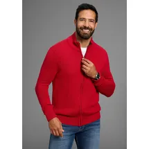 MAN'S WORLD Strickjacke in dunkelrot | Gr.: 4XL