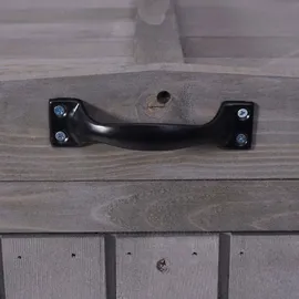 Mendler Mülltonnenverkleidung HWC-H74 126 x 80 cm anthrazit-grau