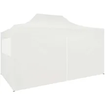 vidaXL Profi-Partyzelt 3 x 4 m inkl. 4 Seitenteile Weiß