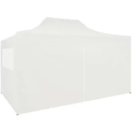 vidaXL Profi-Partyzelt 3 x 4 m inkl. 4 Seitenteile Weiß