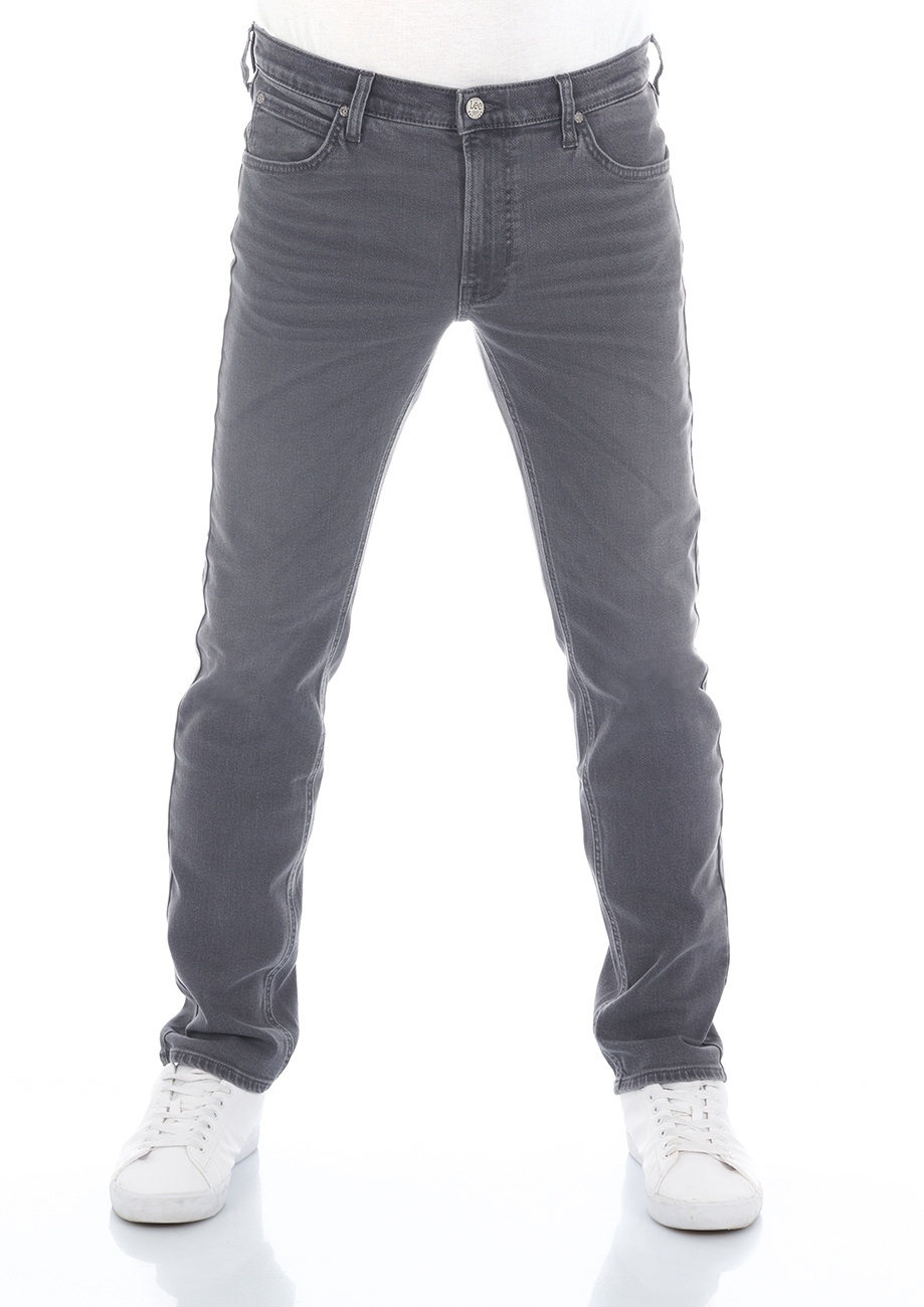 Lee Herren Jeans Stretch Denim Daren Zip Fly Regular Fit Regular Fit Grau Normaler Bund Reißverschluss L 34