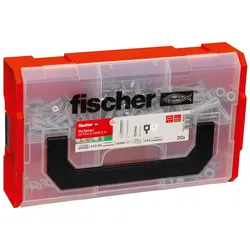 fischer 567903, Schrauben- & Dübelsatz, Autoklaven-Porenbeton, Mauerziegel, Beto