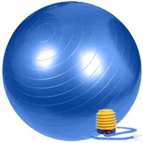 Retoo Gymnastikball 65 cm Sitzball mit Ballpumpe, Trainingsball, Ball für Fitness, Yoga, Gymnastik, Core Training, Fitnessball, Sitzball Büro für Balance Luftpumpe, Gymnastikbälle, Yogaball, Pilates