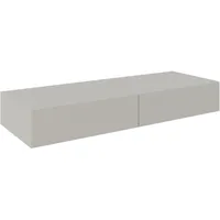 Hom'in Hom`in Konsolentisch, Beige, Holzwerkstoff, 2 Schubladen, 40x16x110 cm,