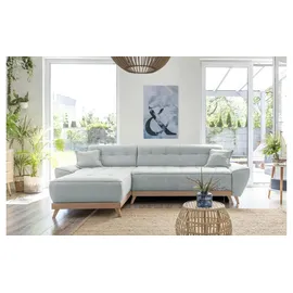 miuform Dazzling Daisy ¦ Ecksofa mit Schlaffunktion | Schlafsofa klappbar Hellgrau | Sofa Sc... | Hellgrau