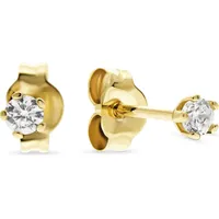 FAVS Ohrstecker 375er Gelbgold Ohrringe Damen