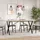 vidaXL Esstisch X-Gestell 140 x 75,5 x 80 cm braun
