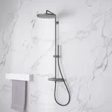 Neoro F Edelstahl-Duschsystem mit Thermostat, BN0812BG,