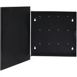 vidaXL Schlüsselkasten mit Magnettafel 35 x 35 x 4 cm Schwarz