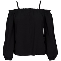 URBAN CLASSICS Cold Shoulder Longsleeve Langarmshirt, Schwarz (Black 00007), L