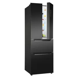 Bomann KG 7361 IX French Door (320 l, 1860 mm hoch, Schwarz)