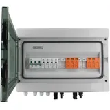 Seki DC/AC 2 Strings 3P DC, 4P AC T2 Solar Anschlusskasten Überspannungsschutz/Blitzschutz 32A 1000V; Aufputz Gehäuse IP65 18 Module; PV Photovoltaik