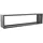 hiyard Brennholzregal Metall 199 x 49 cm Schwarz