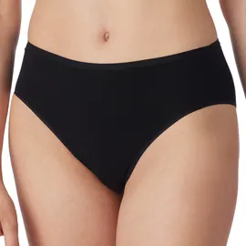 SCHIESSER Damen Slips 6er Pack - Jazz-Pants, Cotton Essentials, Basic, Stretch Schwarz 38 (Gr. Medium)