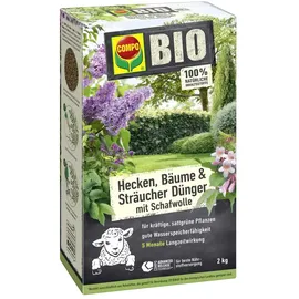 Compo Hecken, Bäume und Sträucher Dünger mit Schafwolle 2 kg