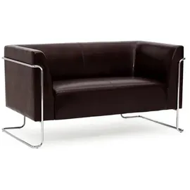 HJH Office Lounge Sofa CURACAO Kunstleder braun