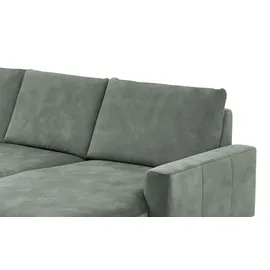 meinSofa Wohnlandschaft aus Mikrofaser Grace ¦ türkis/petrol ¦ Maße (cm): B: 337 H: 89 T: 220.0