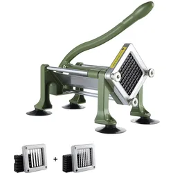 VEVOR Pommes-Frites-Schneider Kartoffel Gemüsehobel Zerkleinerer 2 Klingen