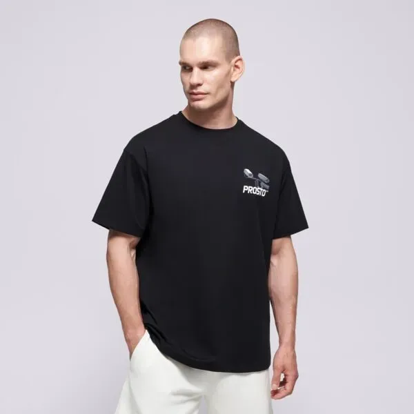 PROSTO T-SHIRT CC TV BLACK - Schwarz - L