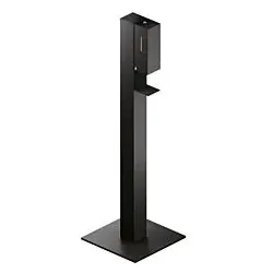 Hewi Sensoric Desinfektionsspendersäule 900.06.01360SC Aluminium pulverbeschichtet dunkelgrau perlglimmer tiefmatt, Aluminium pulverbeschichtet