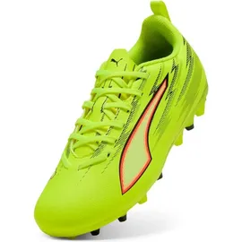 Puma Ultra 6 Play MG Kinder Yellow Alert/Black/Silver/Glowing Red 32