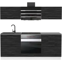 Belini Küchenzeile Sophia 180 cm Schwarz