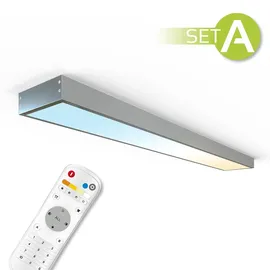 longlifeled gmbh CCT LED Panel 120 x 15 cm 36 W silbern