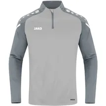 Jako Performance Ziptop Kinder soft grey/steingrau 140