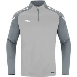 Jako Performance Ziptop Kinder soft grey/steingrau 140