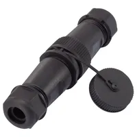 TRU Components 1094581 Rundstecker Adapter Stecker, gerade, Buchse, gerade