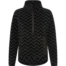 POLARINO Fleecepullover Grau/Schwarz 40/42