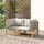 vidaXL Garten-Ecksofas Loungeset grau