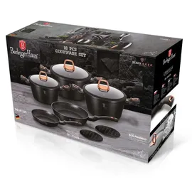 Berlinger Haus Black Rose Topf-Set 10-tlg. Suppentopf + weitere Töpfe