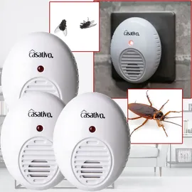 casativo Hocheffektiver Ultraschall-Insektenvertreiber 3er-Set 3 St.