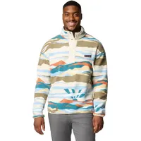 Columbia Helvetia II Printed Half Snap Fleece Sweatjacke chalk rogue valley XL