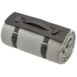 Mercedes-Benz Picknickdecke 140 x 200 cm Fischgrätenmuster braun/elfenbein by FR - 140 x 200 cm