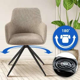 CLP Esszimmerstuhl Olema Stoff Taupe,