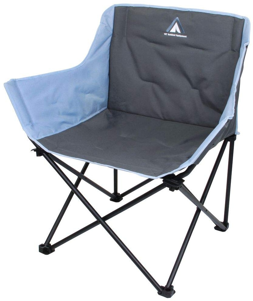 10T Campingstuhl Jace Arona XXL Klappstuhl bis 130 kg Stuhl mit Getränkehalter + Seitentasche